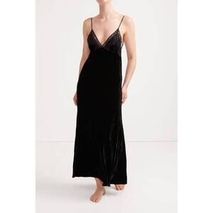 NEW SLEEPING WITH JACQUES freya slip dress in black
